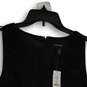 NWT Womens Black Geometric Cutout Round Neck Back Zip Tank Top Size 6 image number 3