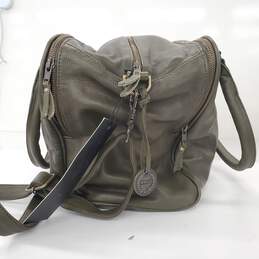 The Wanderer's Travel Co. Olive Green Soft Leather Large Carry-On Weekender Bag alternative image