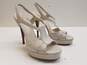 Yves Saint Laurent Stringback White Heels Women's Size 38 (Authenticated) image number 3