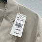 NWT Mens Beige Striped Pockets Notch Lapel Two-Button Blazer Size Large image number 4