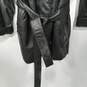 Wilsons Women's Black Leather Belted Coat Size L image number 3