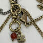 Designer Lucky Brand Silver-Tone Lobster Clasps Tassel Pendant Necklace image number 3