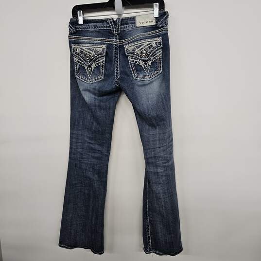 Blue Denim Bootcut Jeans image number 2