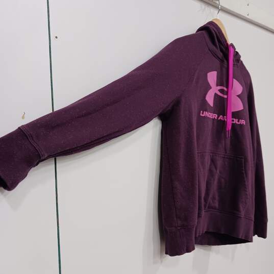 Under Armour Women's Maroon Pullover Hoodie Size M image number 3