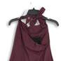 Athleta Womens Burgundy Sleeveless Halter Neck Pullover Mini Dress Size 8T image number 4