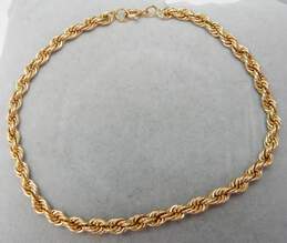 14k Yellow Gold Twisted Rope Chain Bracelet 1.7g