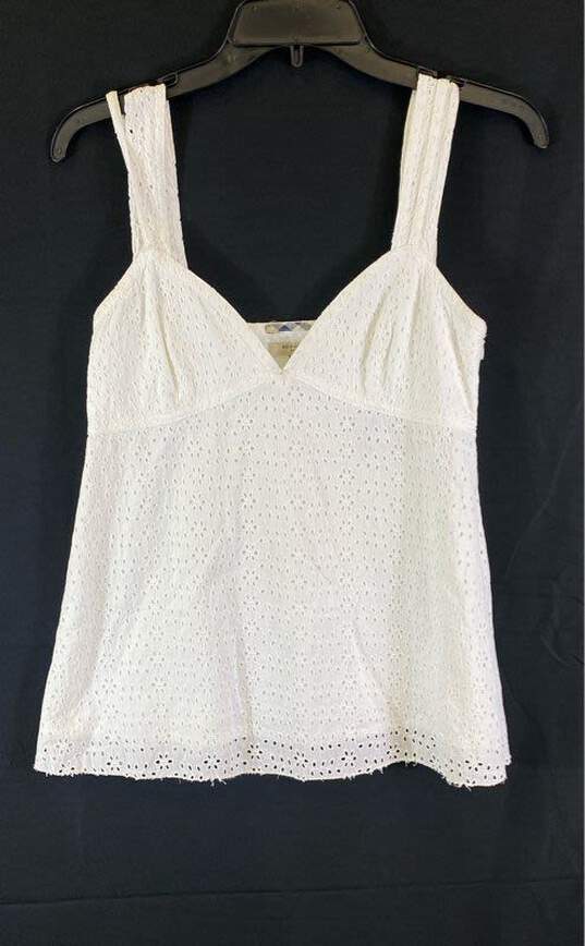 Burberry White Sleeveless Top - Size 6 image number 1