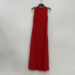 NWT Womens Red Sleeveless Round Neck Regular Fit Maxi Dress Size Large alternative image