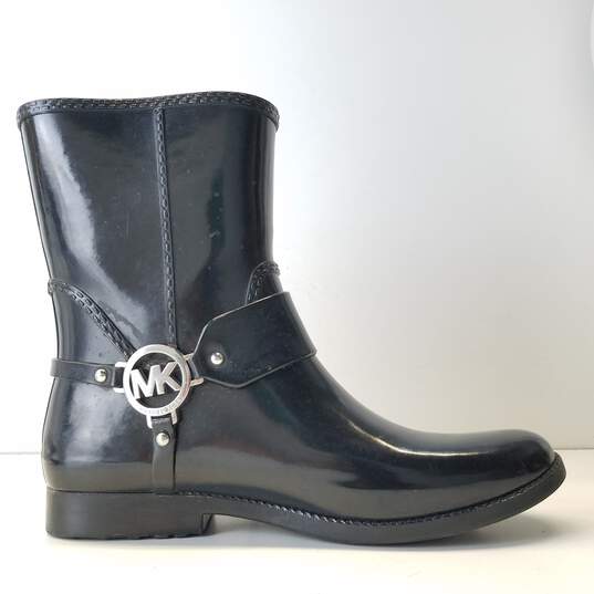 Buy the Michael Kors Women's Black Rain boots Size 9