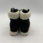 NIB Womens Warner 166041 Black White Faux Fur Lace Up Snow Boots Sz 7.5 M image number 4