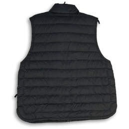 NWT Womens Black Mock Neck Sleeveless Full-Zip Puffer Vest Size XL alternative image