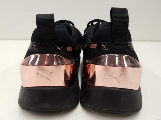 Puma Muse X-2 Metallic Black Rose Gold Women's Athletic Shoes Size 9 image number 7