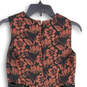 Womens Red Black Floral Sleeveless Cut Out Detail A-Line Dress Size 4 image number 4