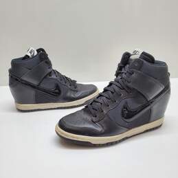 NIKE Sky Dunk High Wedge BLK/WHT Size 8