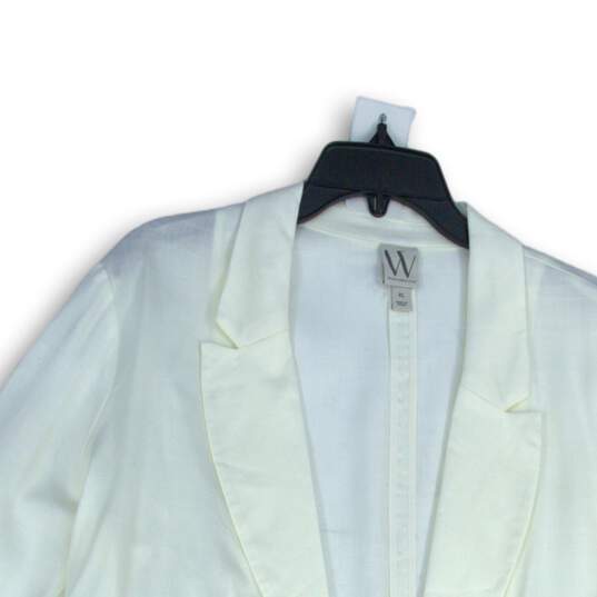 NWT Worthington Womens White Long Sleeve Double-Breasted Blazer XL image number 3