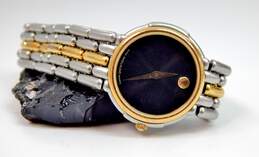 Ladies Movado Museum Black Dial Two Tone Swiss Quartz Watch 46.3g