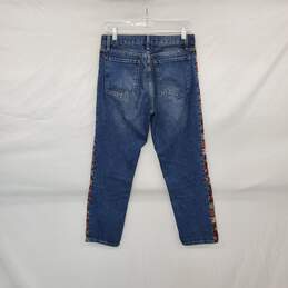 BDG Blue Cotton Distressed High Rise Straight Leg Jeans WM Size 27 alternative image