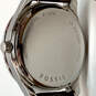 Designer Fossil ES2995 Brown Leather Belt Stainless Steel Analog Wristwatch image number 5
