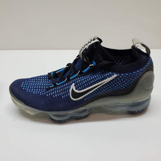 Nike Air Vapormax Flyknit Running Shoes Navy Blue White DZ5314-400 7Y image number 2
