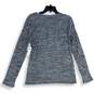 NWT Sonoma Womens Gray Henley Neck Long Sleeve Pullover Sleepshirt Size Medium image number 3