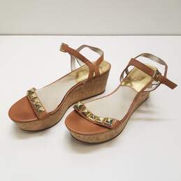 Michael Kors SZ Women's Wedge Heels Brown Size 9M