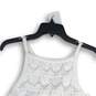 NWT Rebecca Taylor Womens White Lace Halter Neck Sleeveless Tank Top Size XL image number 3