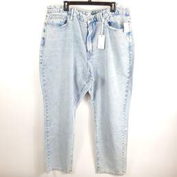 Good American Women Blue Straight Jeans Sz 20 NWT