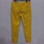 Michael Kors Izzy Skinny Yellow Jeans Women's Size 10 image number 6
