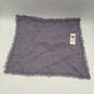 NWT Womens Purple Puckered Organic Linen Bandana Square Scarf One Size image number 1