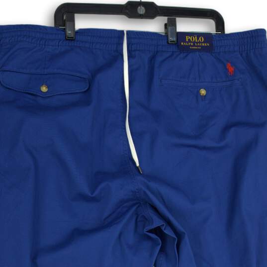 NWT Polo Ralph Lauren Mens Blue Elastic Drawstring Waist Capri Pants Size 4XB image number 4