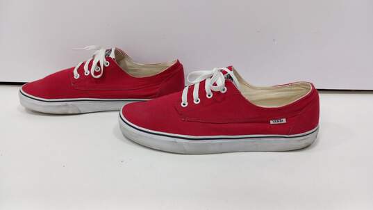 Vans Men's Red Sneakers Size 12 image number 3