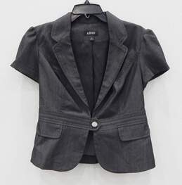 A.Byer Shirt Jacket Top Professional Work Office Look Large