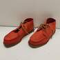 DANNER Mens Size 10D Red Nubuck Suede Gum Sole Wallabee Chukka Boots 37333 VEUC image number 3