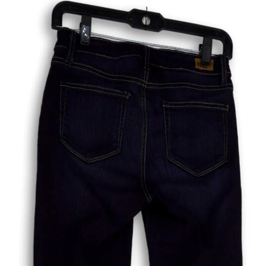 Womens Blue Denim Dark Wash Stretch Pockets Skinny Leg Jeans Size 26 image number 4