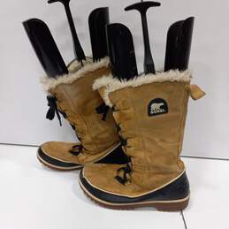Sorel Women's Tivoli Tan Suede Boots NL2093-373 Size 7 alternative image