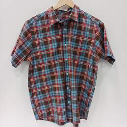 Men's Patagonia Plaid Short Sleeved Button Up Size M