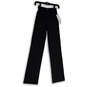 NWT Womens Black Flat Front Elastic Waist Pull-On Activewear Pants Size XS image number 1