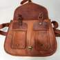 Komal's Passion Brown Leather Messenger Bag image number 7
