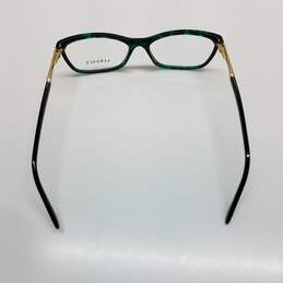 AUTHENTICATED Versace Green Havana Rectangular Frame Eyeglasses alternative image