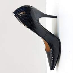 Inc International Concept Women's Kaimi Black Snake Print Heels Size 7.5 alternative image