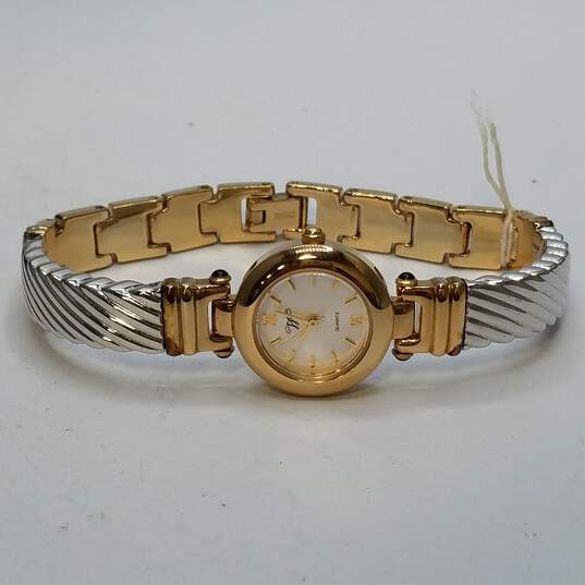 Worthington Vintage Design 20mm Case 2 tone Bangle Lady's Stainless Steel Quartz Watch image number 7