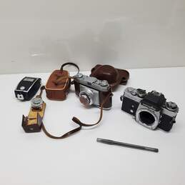 x2 VTG. Film Camera Bundle Minolta(Body Only), Retinette 45mm F=1:3,5 W/Accs. Untested P/R