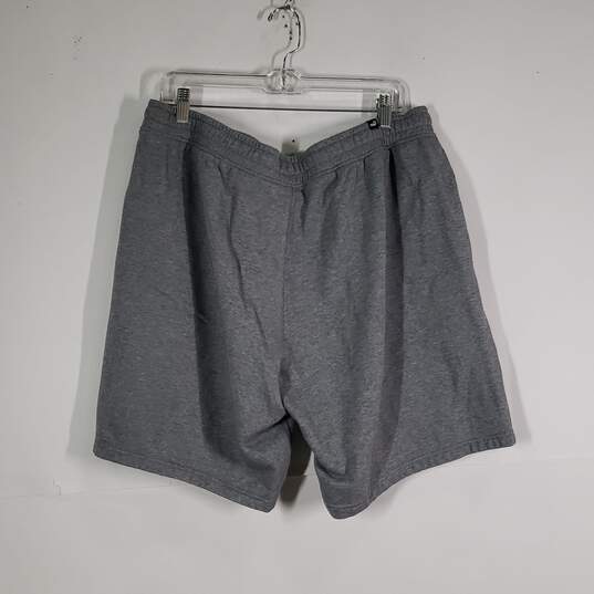 Mens Drawstring Waist Flat Front Slash Pockets Sweat Shorts Size XL image number 2
