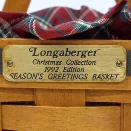 Longaberger Season's Greetings Basket 1992 alternative image