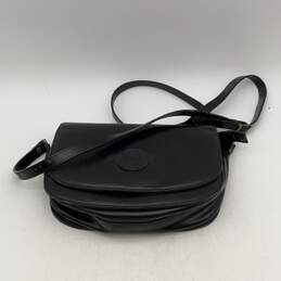 Buti Womens Black Leather Inner Zipper Pocket Adjustable Strap Crossbody Purse alternative image