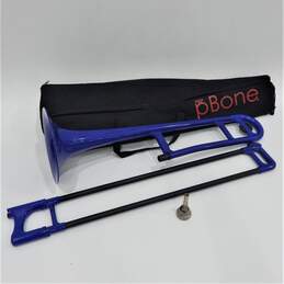 Jiggs Brand pBone Model Blue Plastic Student Trombone w/ Case and Mouthpiece