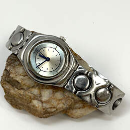 Designer Swatch Irony Silver-Tone Dial Stainless Steel Analog Wristwatch