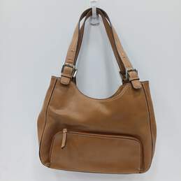 Nine West Brown Leather Shoulder Bag