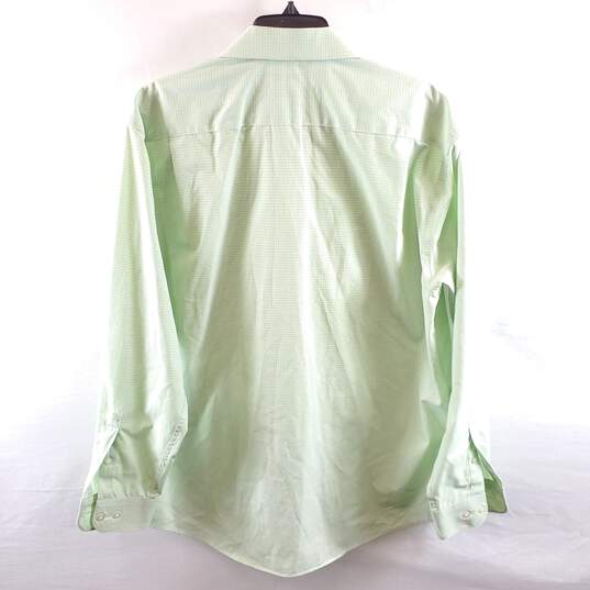 Pronto Uomo Men Green Plaid Button Up Shirt XL image number 2