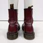 Women's Brick Red Leather Boots Size 7 image number 5